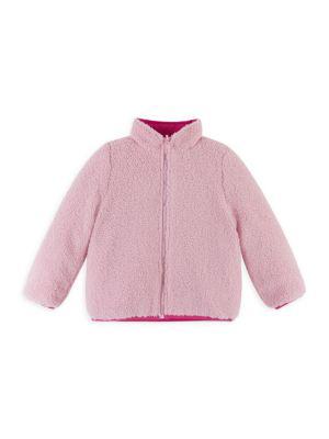 Little Girl's Reversible Fleece Jacket商品第1张图片规格展示