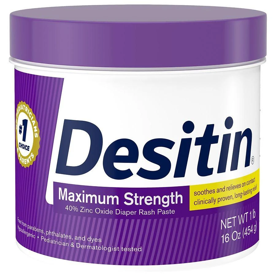 商品Desitin|Maximum Strength Diaper Rash Cream With Zinc Oxide,价格¥265,第1张图片