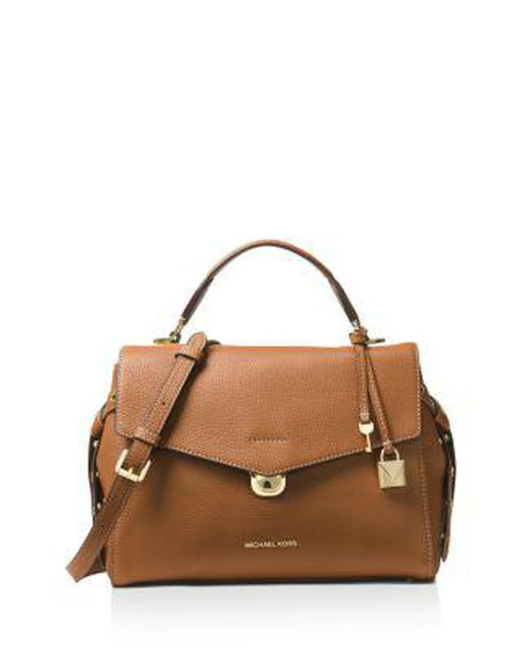 商品Michael Kors|Briston Top Handle Medium Leather Satchel,价格¥1173,第1张图片