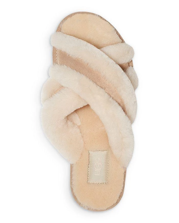 商品UGG|Women's Scuffita Cross Strap Shearling Slippers,价格¥665,第5张图片详细描述