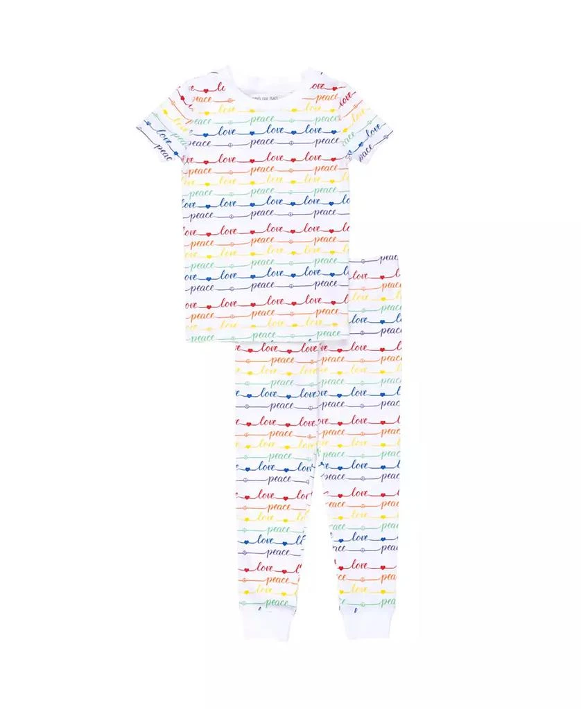 商品Pajamas for Peace|Peace and Love Baby Boys and Girls 2-Piece Pajama Set,价格¥210,第2张图片详细描述