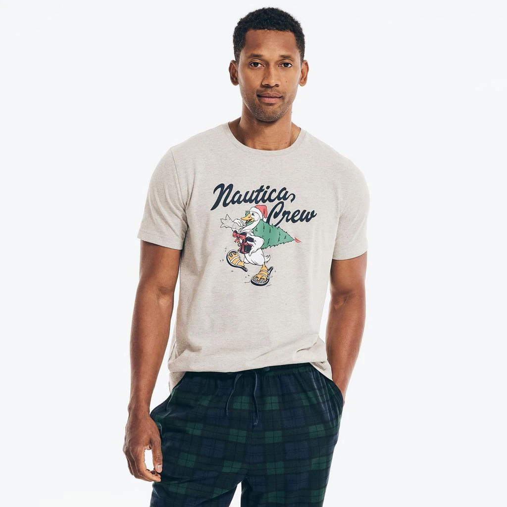 商品Nautica|Nautica Mens Holiday Graphic Sleep T-Shirt,价格¥64,第1张图片