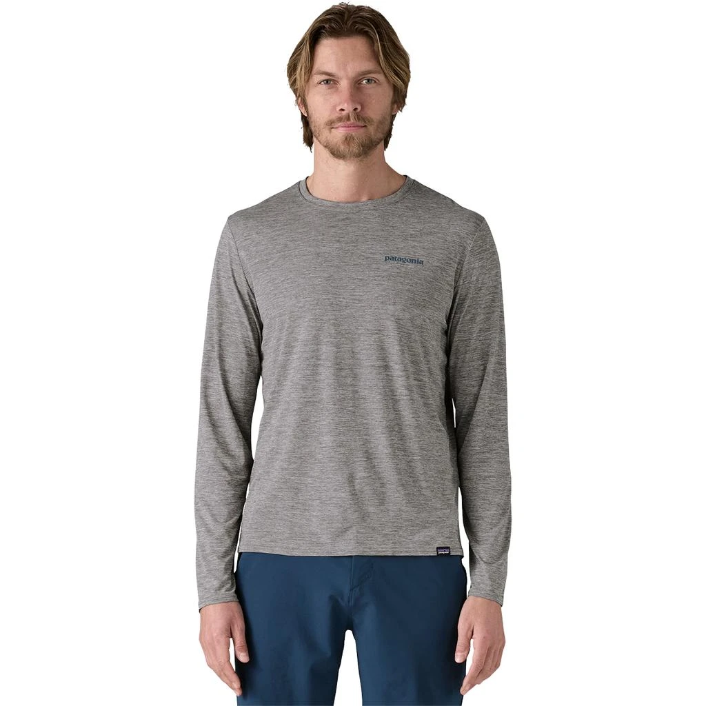 商品Patagonia|Men's Long-Sleeved Capilene Cool Daily Graphic Shirt - Waters,价格¥524,第5张图片详细描述