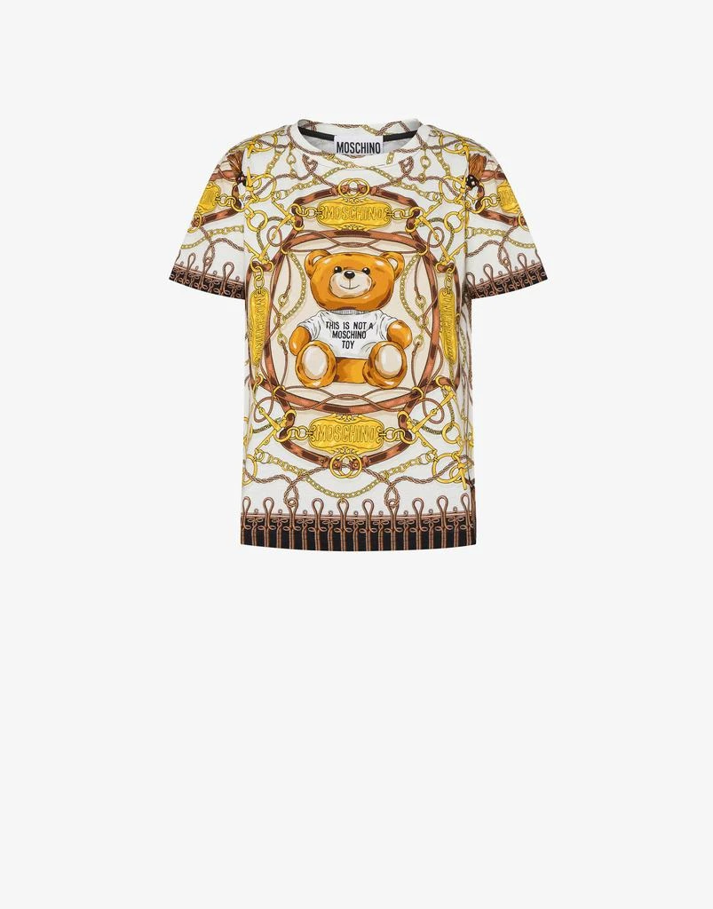 商品Moschino|Military Teddy Scarf Jersey T-shirt,价格¥4137,第1张图片