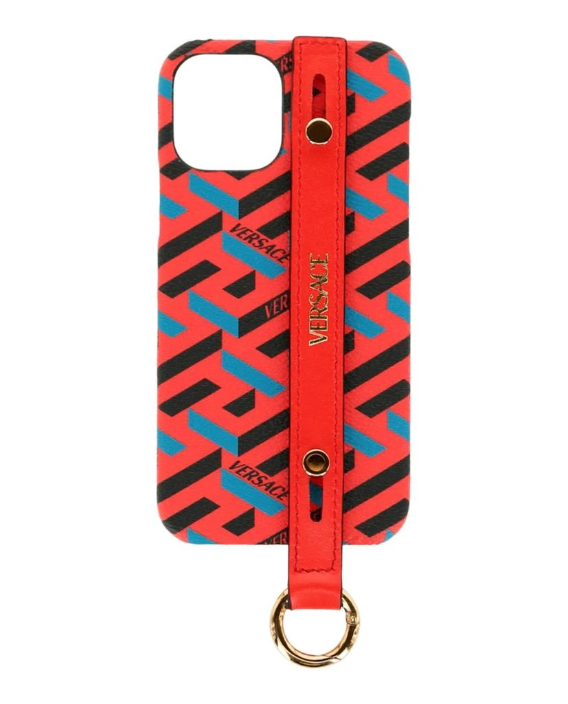 商品Versace|Coated Canvas La Greca iPhone 12 Case,价格¥947,第1张图片