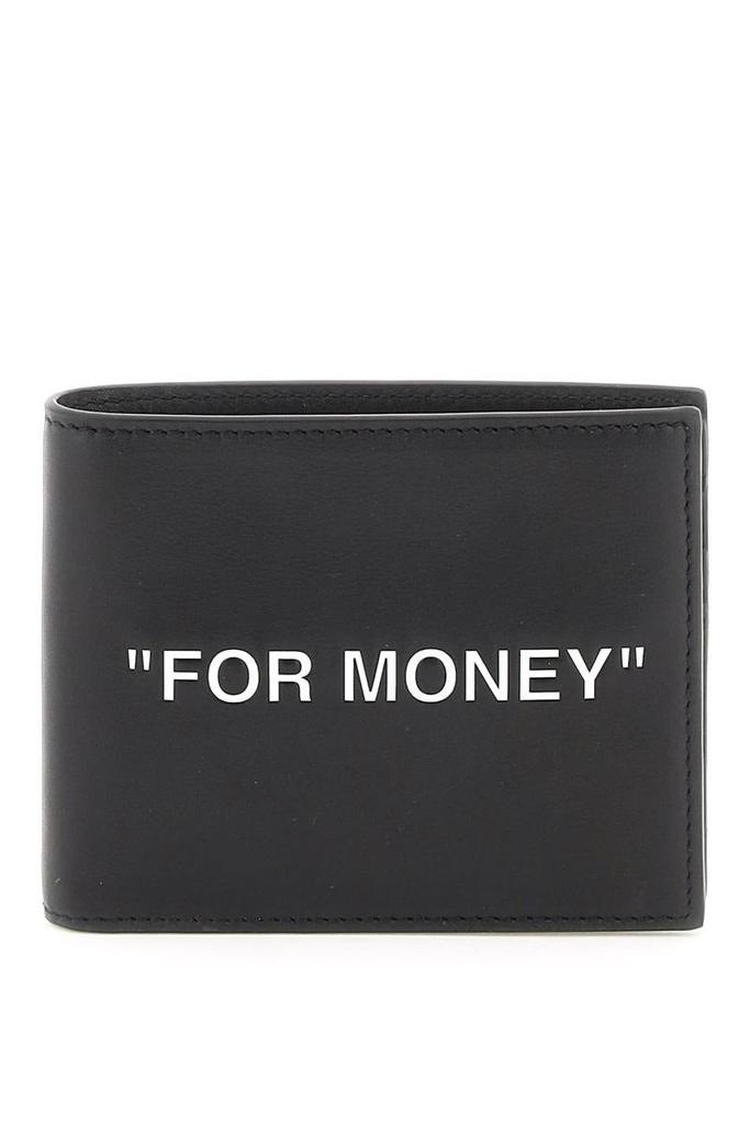 Off-white 'quote' leather bi-fold wallet商品第1张图片规格展示