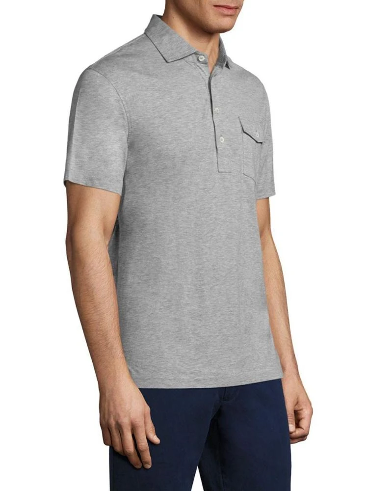 商品Ralph Lauren|Lisle Heathered Cotton Polo,价格¥388,第3张图片详细描述