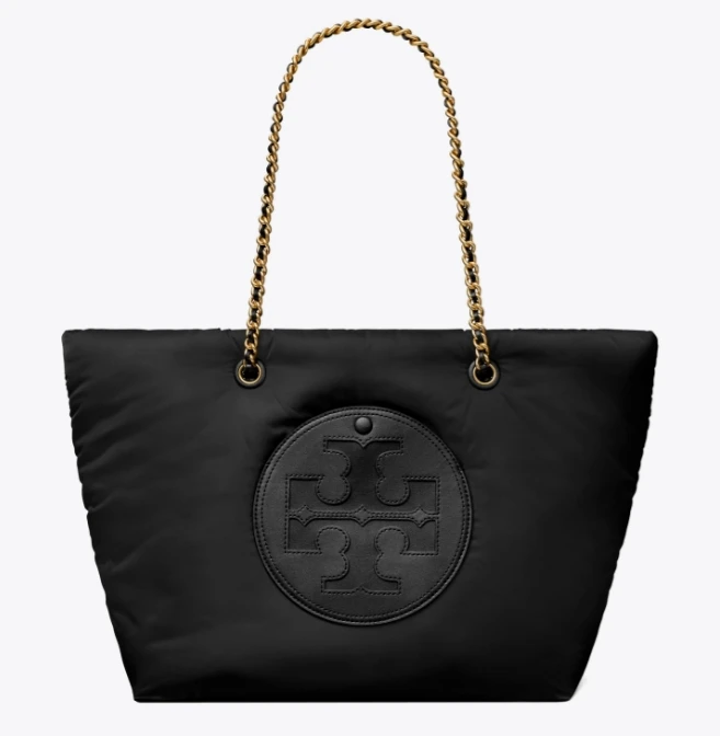 商品[国内直发] Tory Burch| 女款品牌徽标链条敞口开合 聚酯纤维手提单肩包 常规 ,价格¥2712,第1张图片