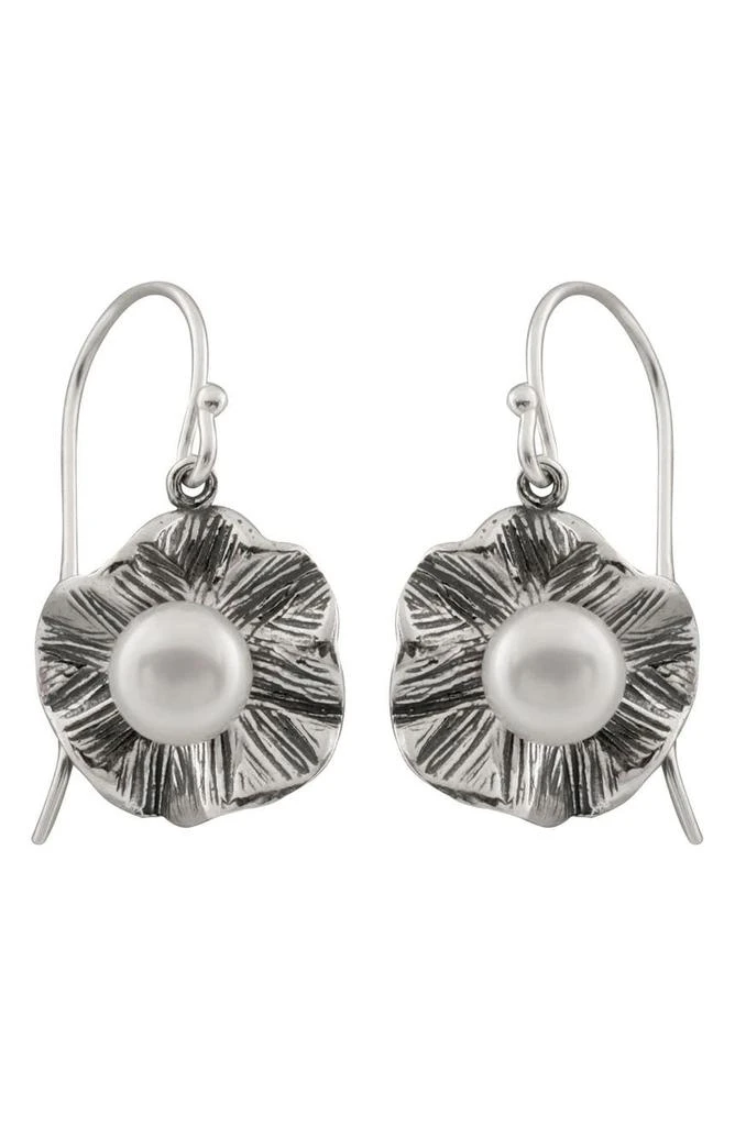 商品Splendid Pearls|Rhodium Plated Sterling Silver 5-5.5mm Cultured Freshwater Pearl Drop Earrings,价格¥323,第1张图片