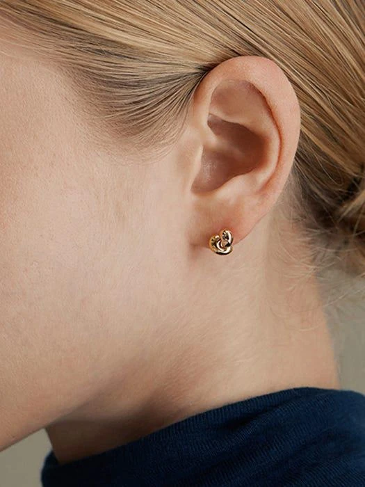 商品hyeres-lor|Etrive 14K Duet Earrings S,价格¥3278,第2张图片详细描述