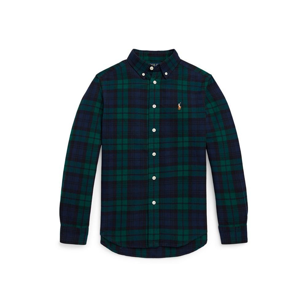 商品Ralph Lauren|Big Boys Plaid Oxford Shirt,价格¥304,第1张图片
