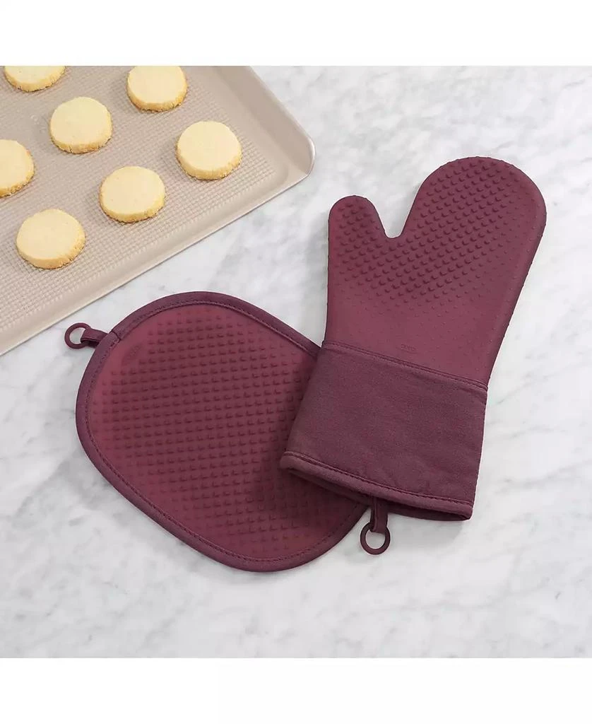 商品OXO|Good Grips Silicone Oven Mitt & Pot Holder Set,价格¥177,第1张图片