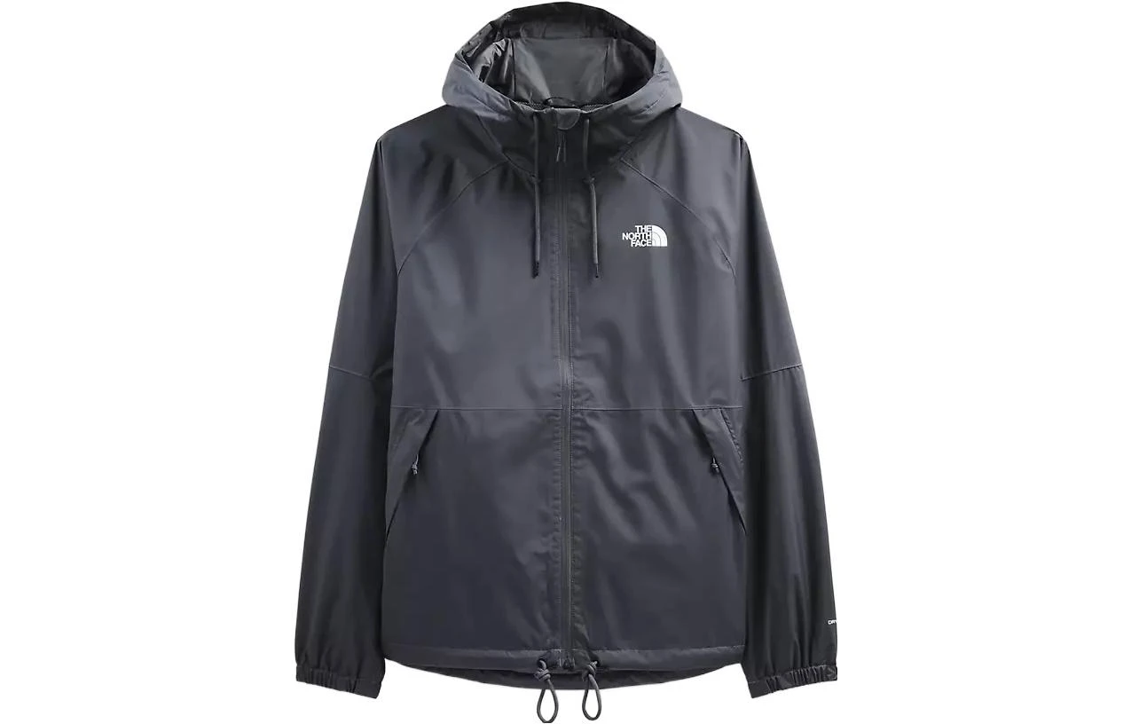 商品[国内直发] The North Face|北面 Antora 纯色小Logo印花拉链防水连帽夹克 男款 灰色,价格¥920,第2张图片详细描述