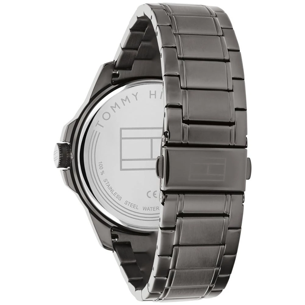 商品Tommy Hilfiger|Men's Gray-Tone Stainless Steel Bracelet Watch 46mm, Created for Macy's,价格¥874,第3张图片详细描述