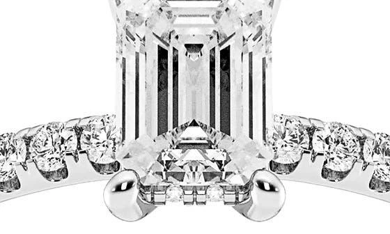 商品Badgley Mischka|Emerald Cut Lab Created Diamond Ring - 1.3 ctw.,价格¥7838,第5张图片详细描述