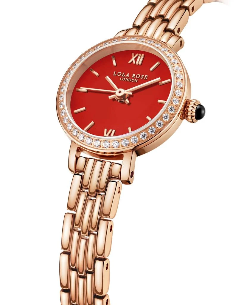 商品Lola Rose|Lola Rose Dainty Watch for Women: Rose Gloden Watch, Genuine Stainless Steel Strap, Wrapped by Stylish Gift Box - Vintage Present for Small Wrists,价格¥989,第2张图片详细描述