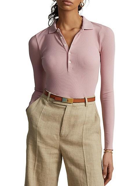 商品Ralph Lauren|Long-Sleeve Polo Top,价格¥1236,第5张图片详细描述