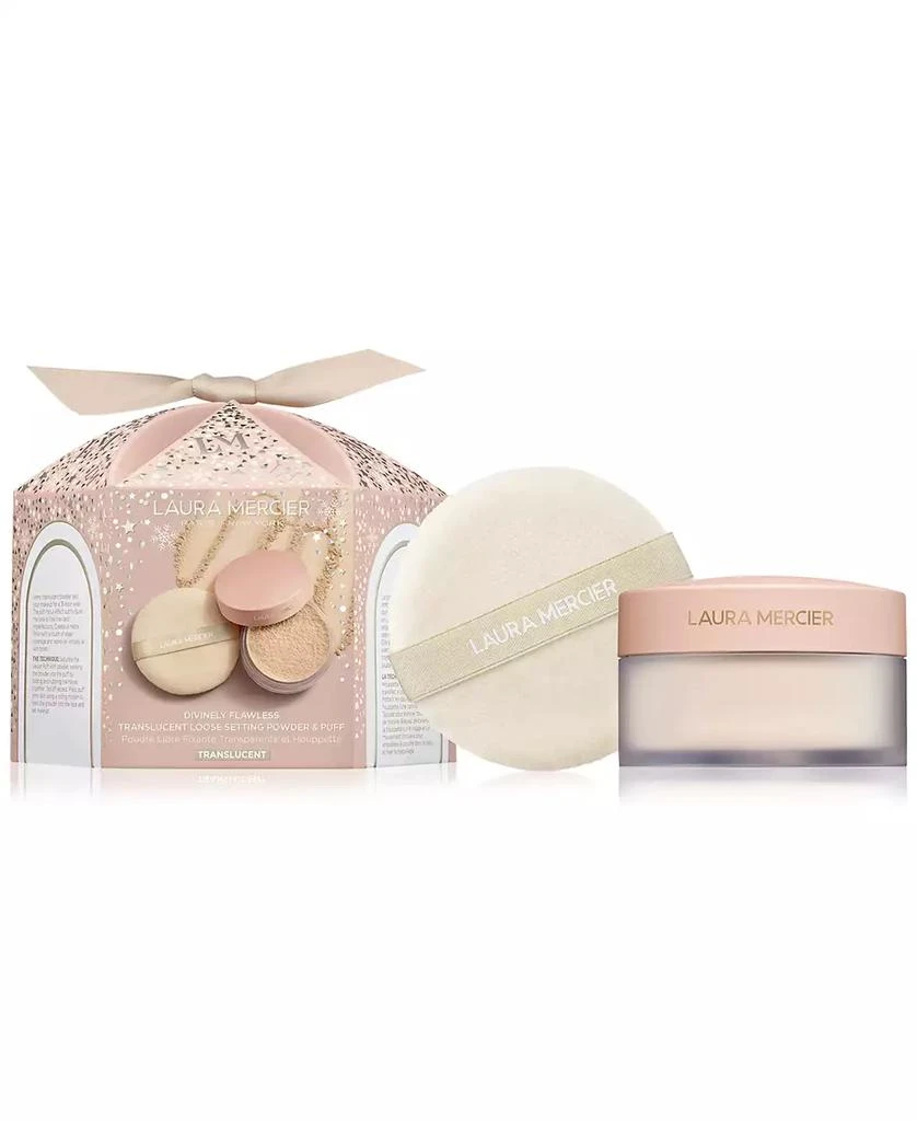 商品Laura Mercier|2-Pc. Divinely Flawless Translucent Loose Setting Powder & Puff Set,价格¥352,第1张图片