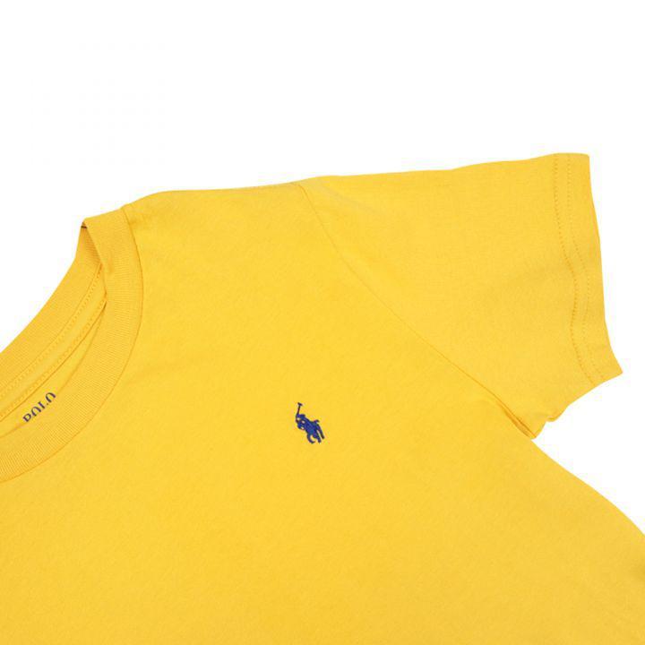 商品Ralph Lauren|Mustard Yellow Small Pony Logo Junior T Shirt,价格¥367,第4张图片详细描述