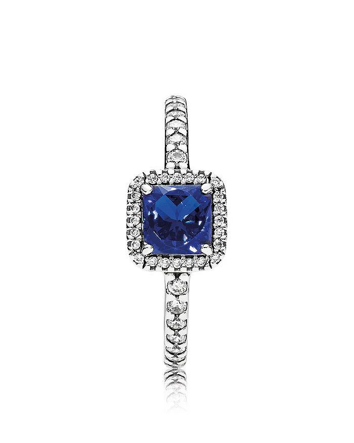 商品PANDORA|Ring - Sterling Silver & Cubic Zirconia Timeless Elegance,价格¥362,第1张图片