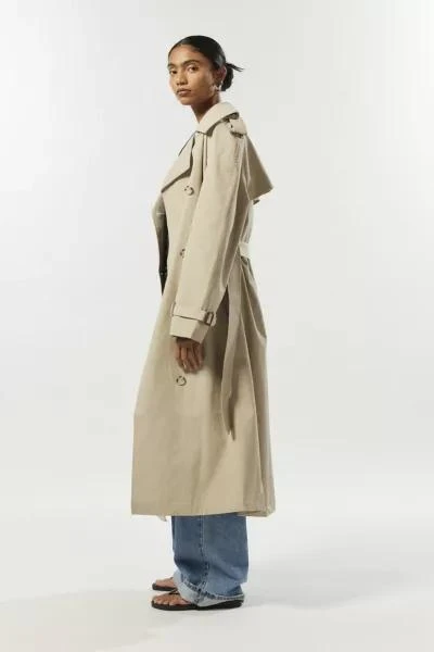 商品Light Before Dark|Light Before Dark Longline Cotton Trench Coat,价格¥909,第4张图片详细描述