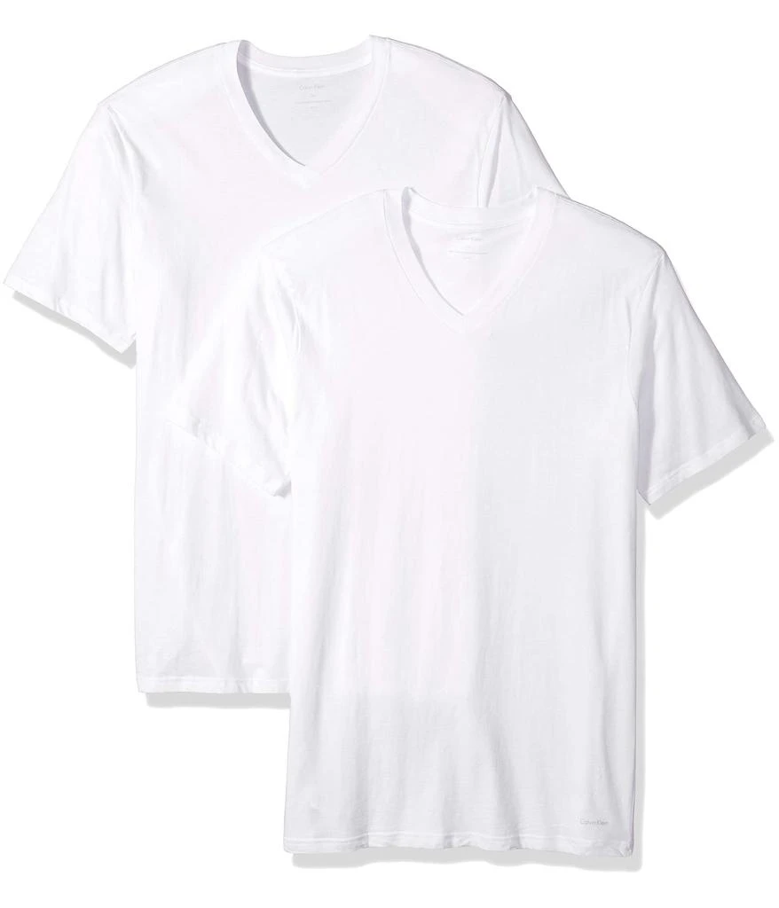 商品Calvin Klein|Men's Big and Tall Cotton Classics V Neck Tshirts,价格¥413,第1张图片详细描述