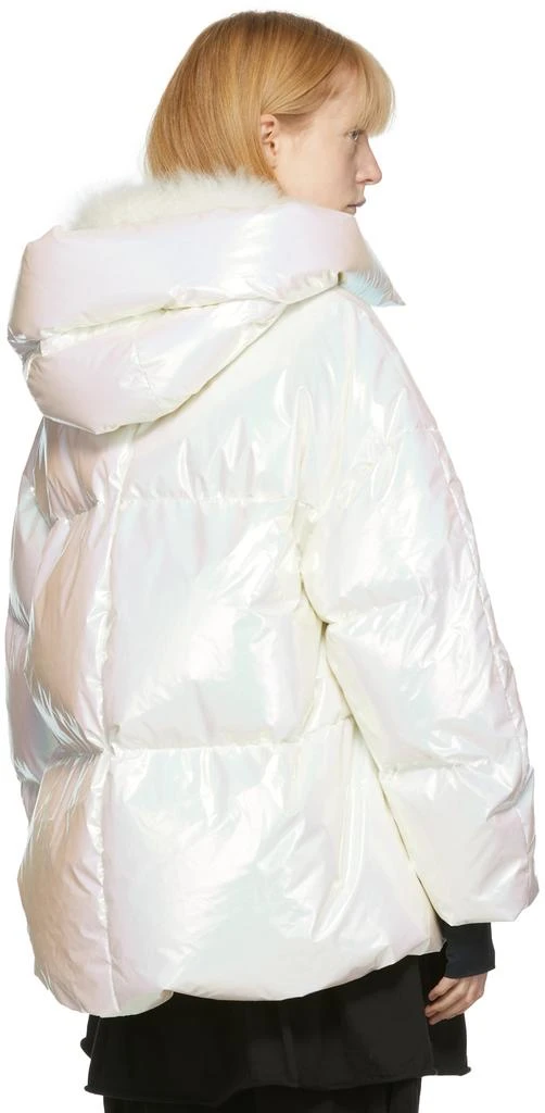 商品Moncler|White Iridescent Tellier Jacket,价格¥25692,第3张图片详细描述