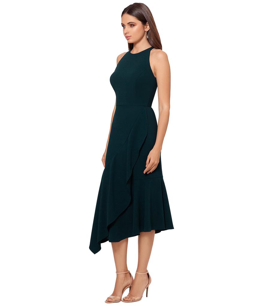Midi Halter Crepe Dress商品第2张图片规格展示
