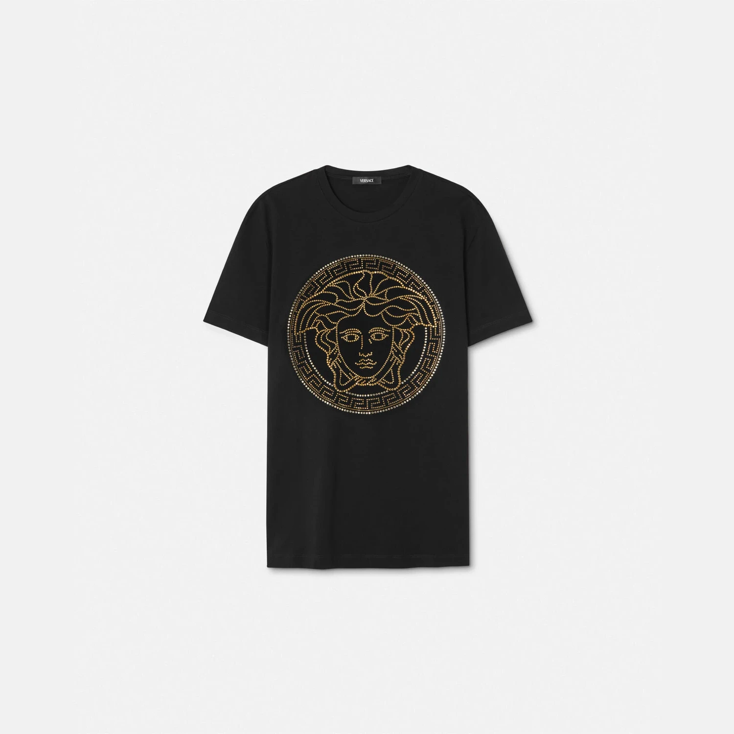 商品Versace|【预售】 范思哲 25春夏 男士 短袖T恤 水晶 Medusa T 恤 1013944-1A08491_1B000 ,价格¥6255,第1张图片