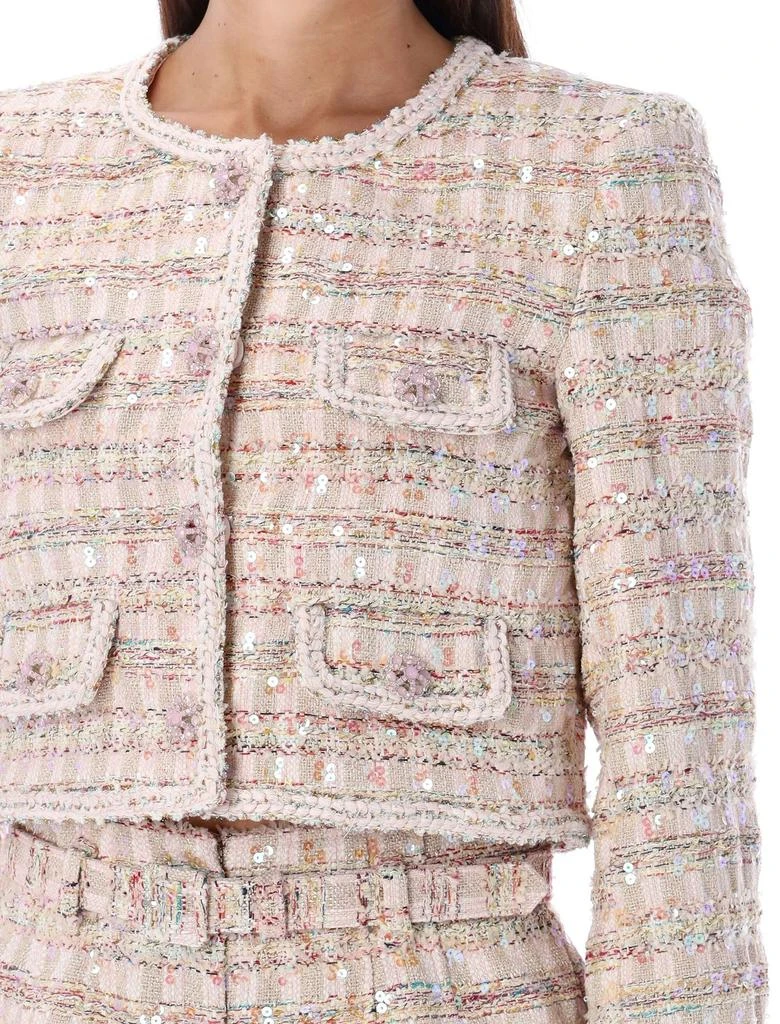 商品Self Portrait|Self-Portrait Boucle Sequinned Jacket,价格¥2764-¥3189,第3张图片详细描述