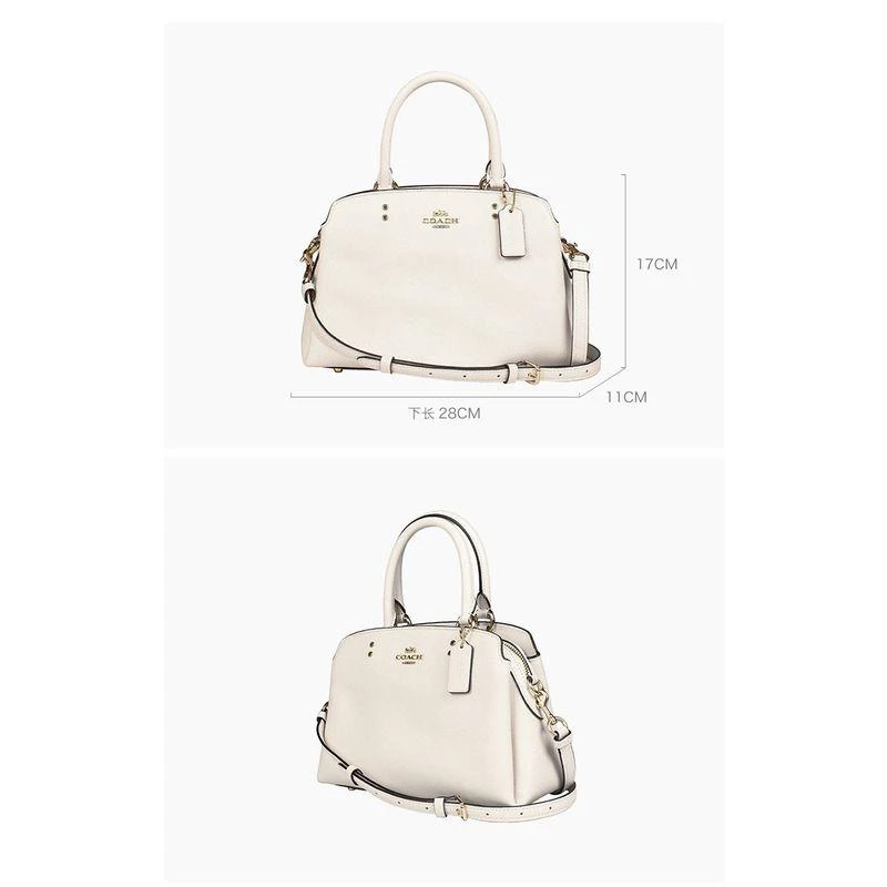 商品Coach|美国直邮 COACH/蔻驰奥莱20新款女士白色单肩手提戴妃包时尚气质优雅,价格¥2756,第8张图片详细描述