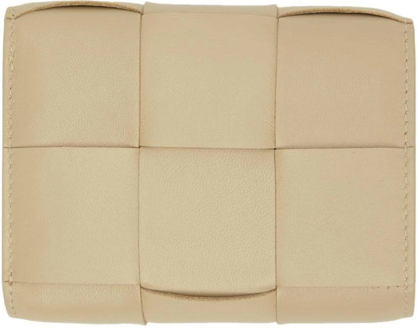 商品Bottega Veneta|驼色三折拉链钱包,价格¥7181,第2张图片详细描述