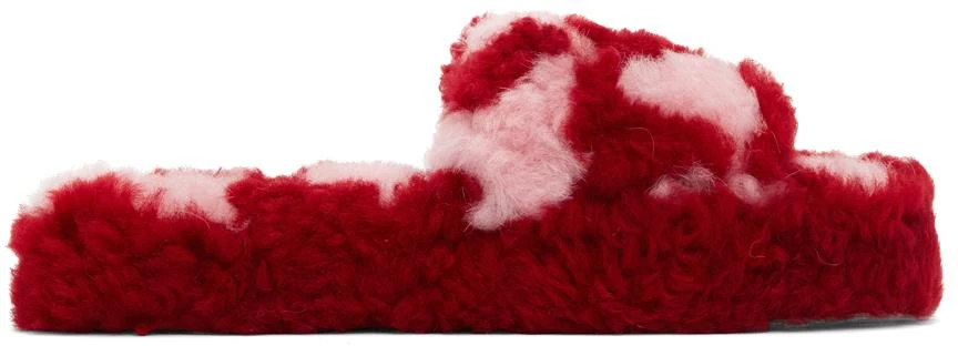 商品Bottega Veneta|红色 & 粉色 Teddy 拖鞋,价格¥18971,第1张图片