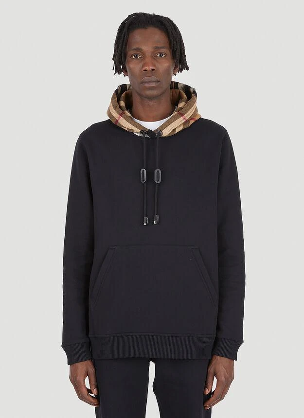 商品Burberry|Samuel Hooded Sweatshirt in Black,价格¥7476,第1张图片