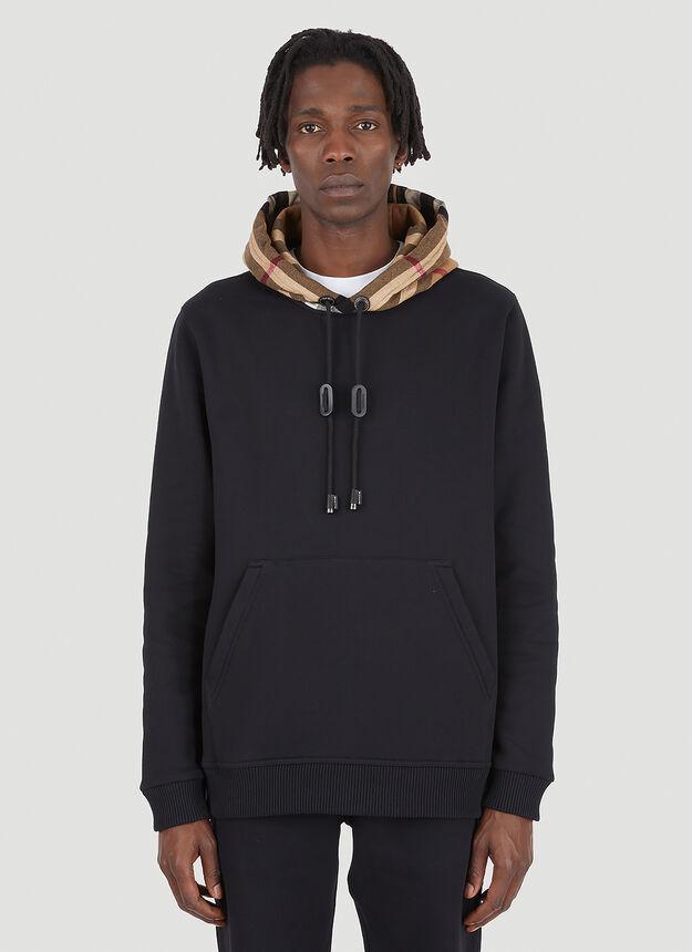 商品Burberry|Samuel Hooded Sweatshirt in Black,价格¥6361,第1张图片
