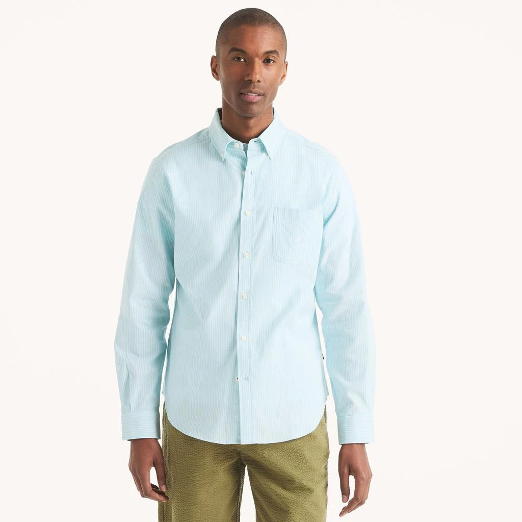 商品Nautica|Mens Striped Oxford Shirt,价格¥157,第4张图片详细描述