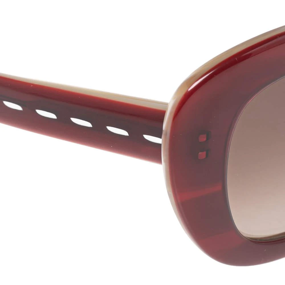 商品[二手商品] Fendi|Fendi Selleria Red/Off White FS 5216 Square Sunglasses,价格¥870,第4张图片详细描述