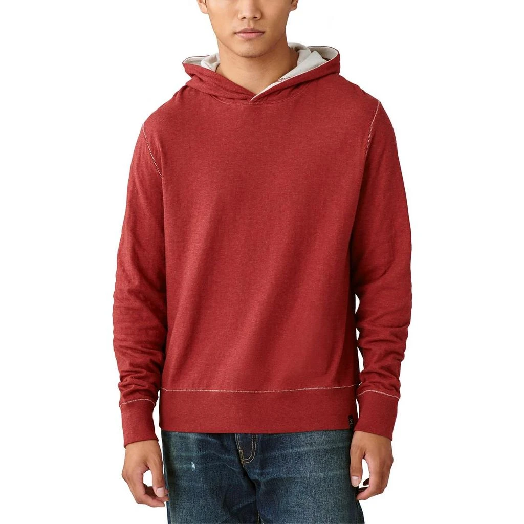 商品Lucky Brand|Lucky Brand Mens Ribbed Pullover Hoodie,价格¥182,第1张图片
