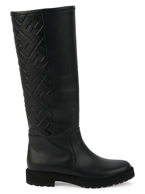 商品Fendi|FF Tall Leather Boots,价格¥10356,第1张图片