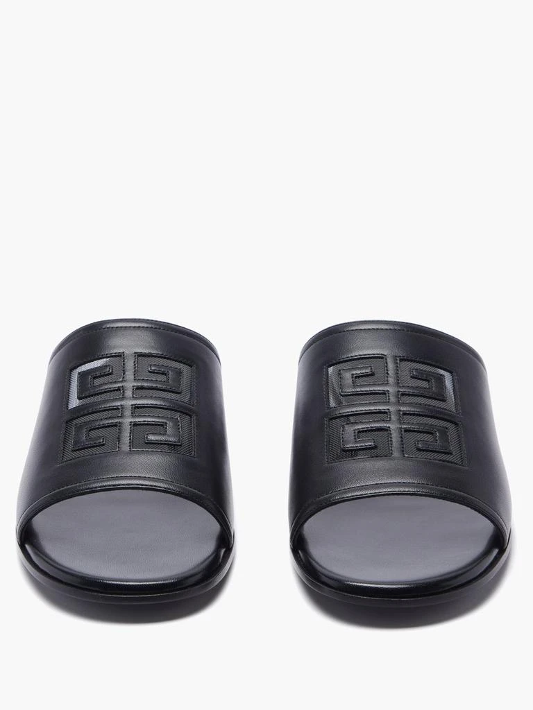 商品Givenchy|4G-logo flat leather mules,价格¥1964,第4张图片详细描述