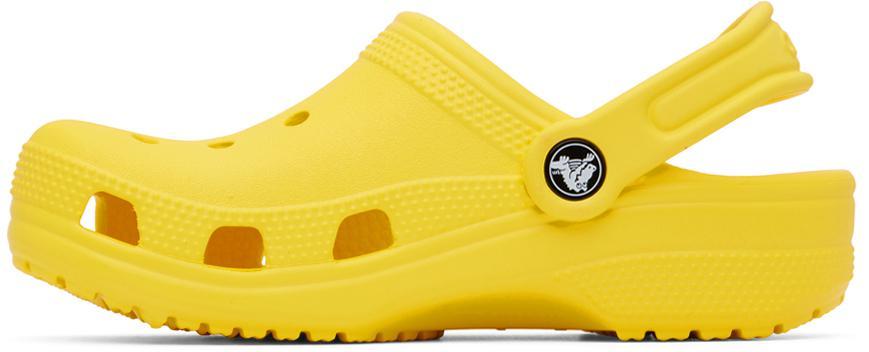 商品Crocs|Yellow Classic Clogs,价格¥143,第5张图片详细描述