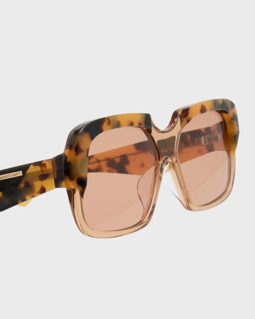 商品KAREN WALKER|Beveled Two-Tone Acetate Square Sunglasses,价格¥1863,第5张图片详细描述