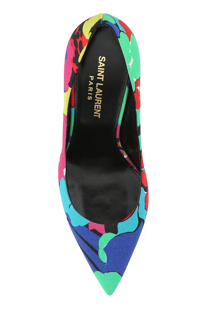 商品Yves Saint Laurent|Printed canvas Zoe 105 pumps  Nd Saint Laurent Donna,价格¥5201,第4张图片详细描述