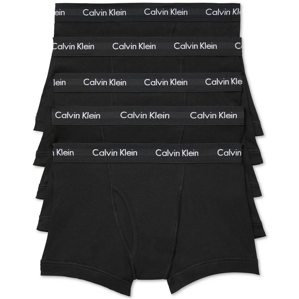 商品Calvin Klein|Men's 5-Pk.经典棉质平角裤,价格¥549,第1张图片