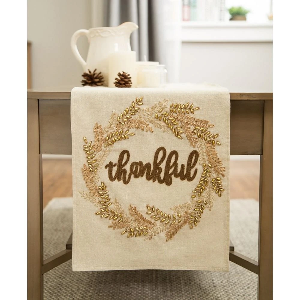 Embroidered Thanksgiving Table Runner 商品