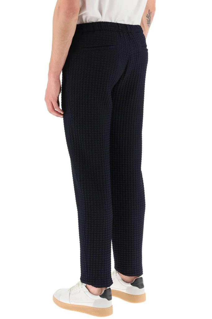 商品Emporio Armani|3D-EFFECT HOUNDSTOOTH STRETCH WOOL PANTS,价格¥1512,第4张图片详细描述