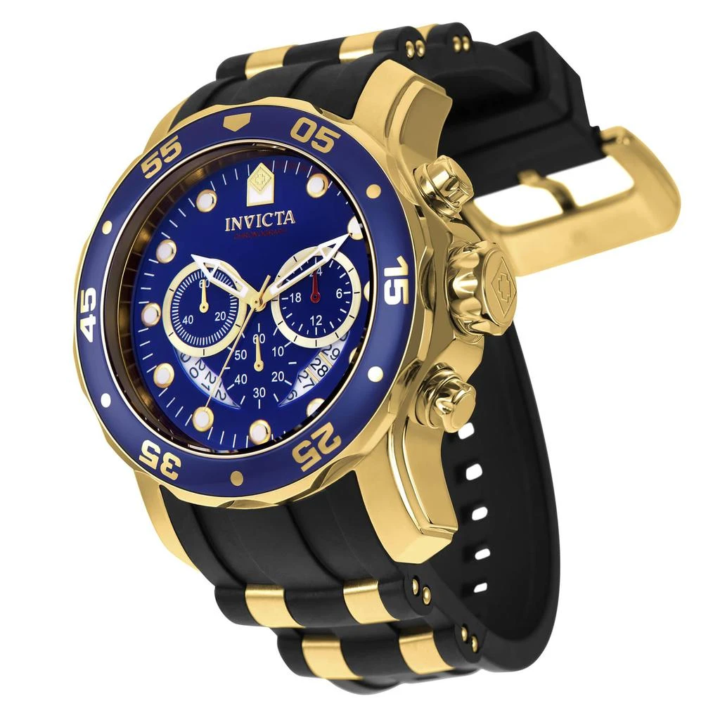 商品Invicta|Invicta 6983 Men's Steel & Polyurethane Band Quartz Pro Diver Chrono Blue Dial Date Watch,价格¥640,第4张图片详细描述