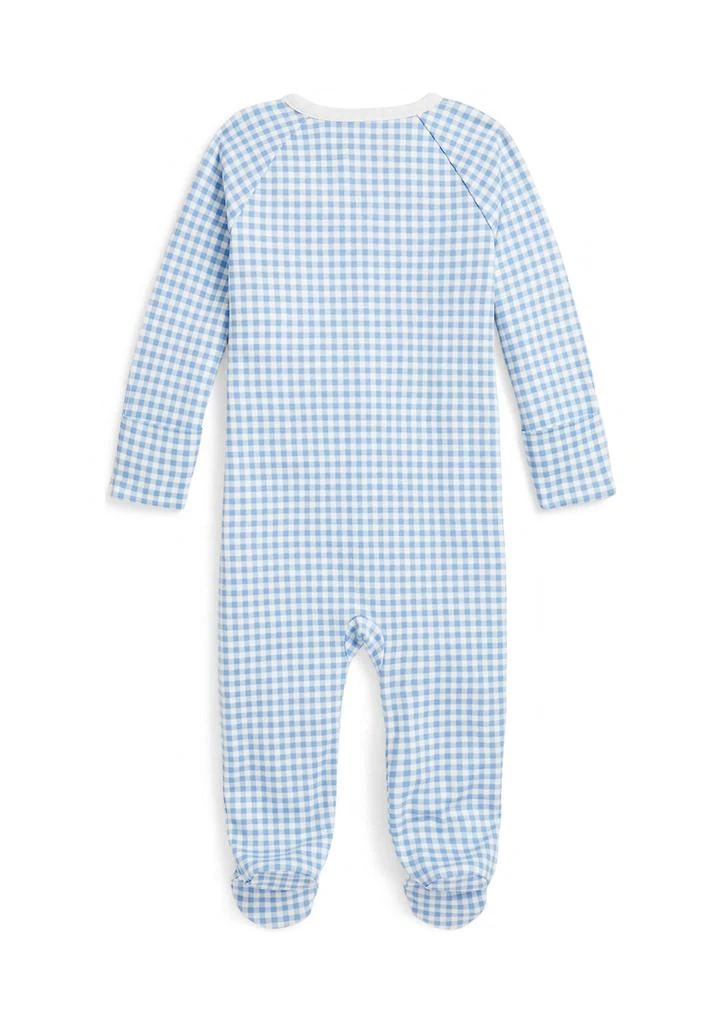 商品Ralph Lauren|Baby Boys Gingham Printed Cotton Footed Coverall,价格¥166,第2张图片详细描述