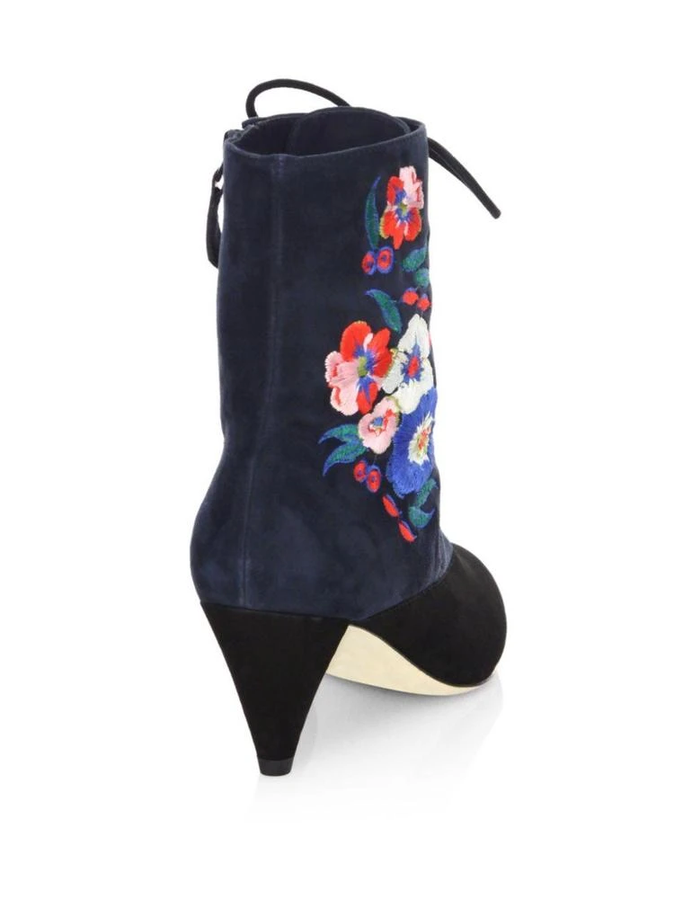 商品Tory Burch|Cassidy Lace-Up Embroidered Velvet Booties,价格¥1584,第2张图片详细描述