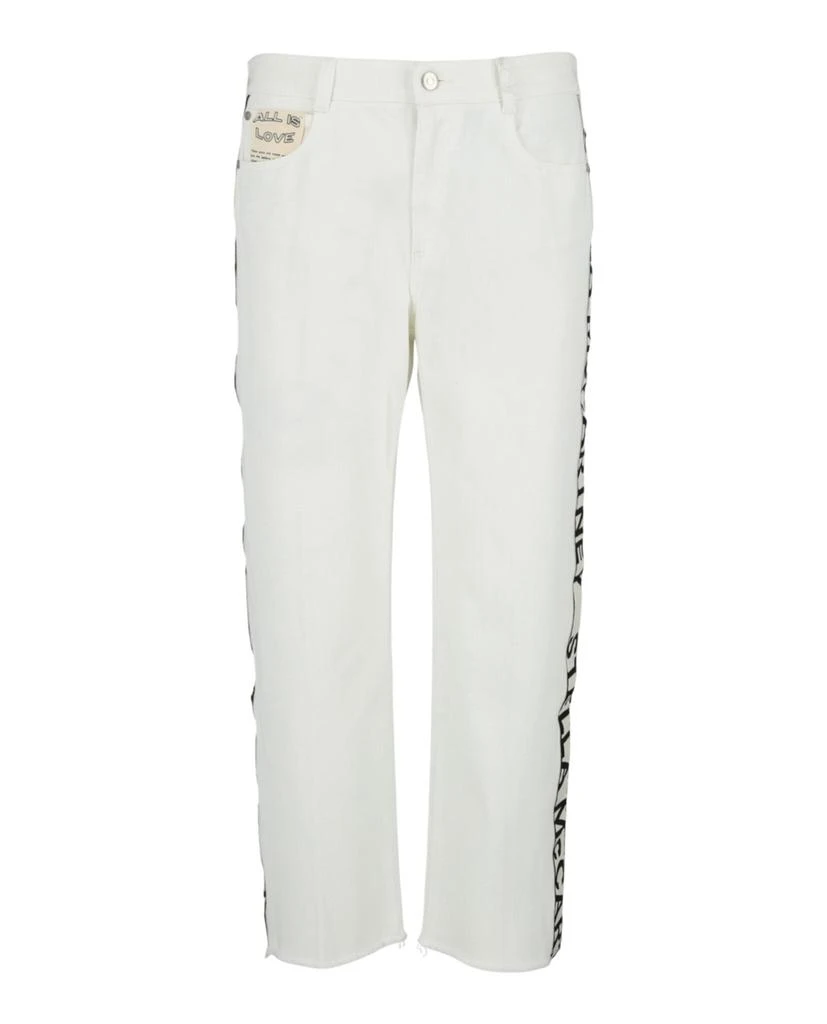 商品Stella McCartney|Logo Tape Crop Jeans,价格¥1354,第1张图片